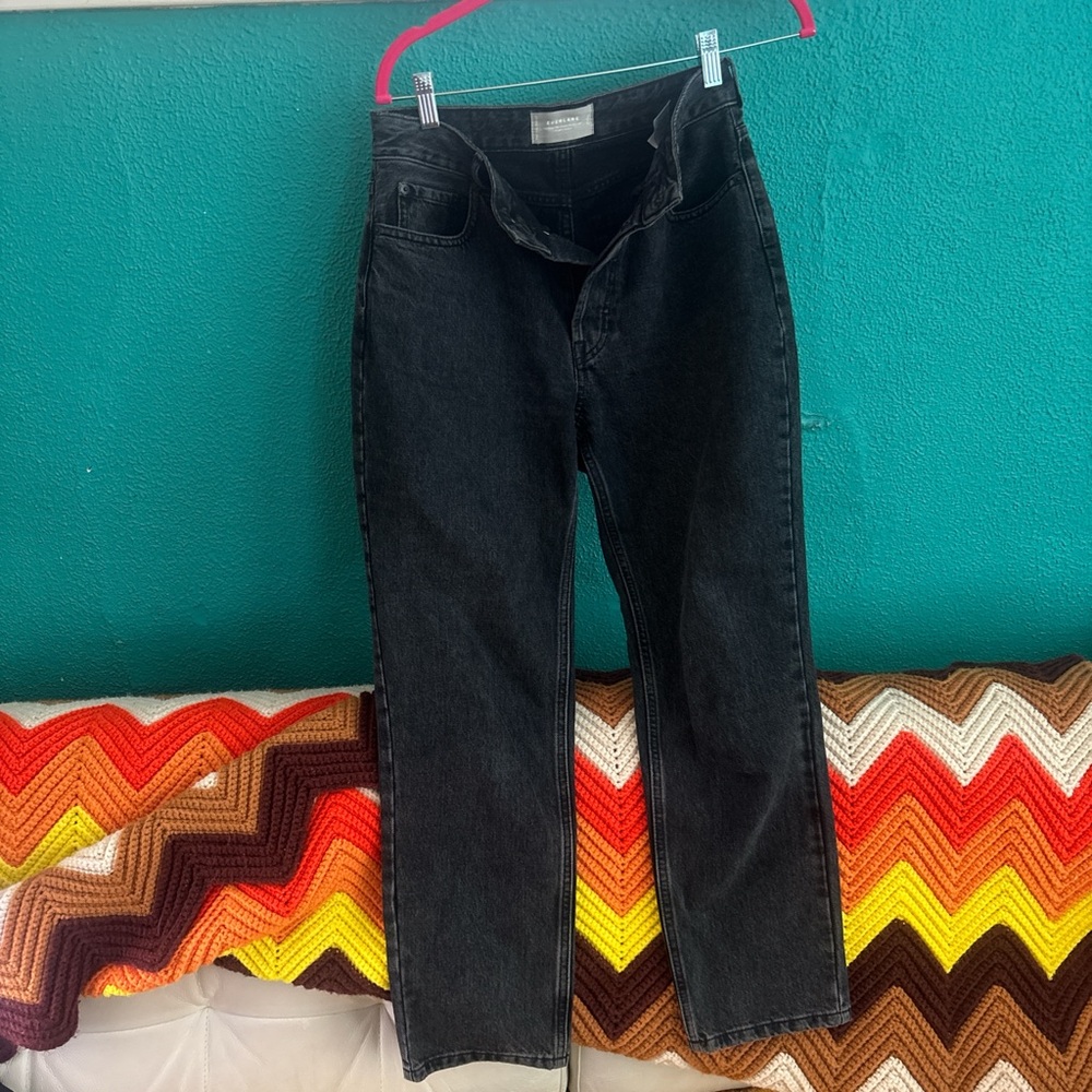 Everlane Black High Waist 90s style crop jeans Size 27 NWOT
